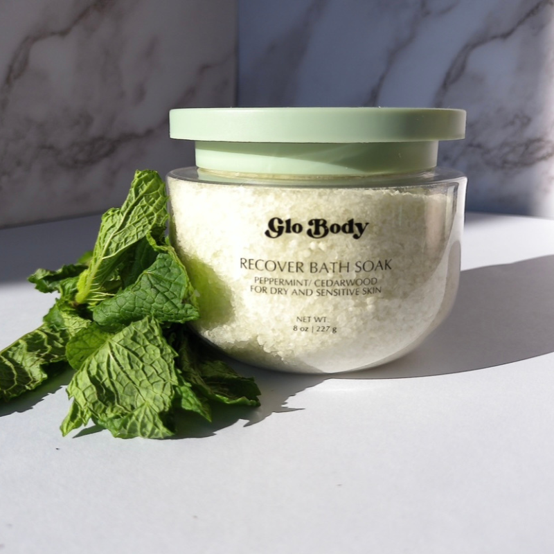 Recover- Peppermint and Cedarwood Bath Soak with Epsom and Dead Sea Salt