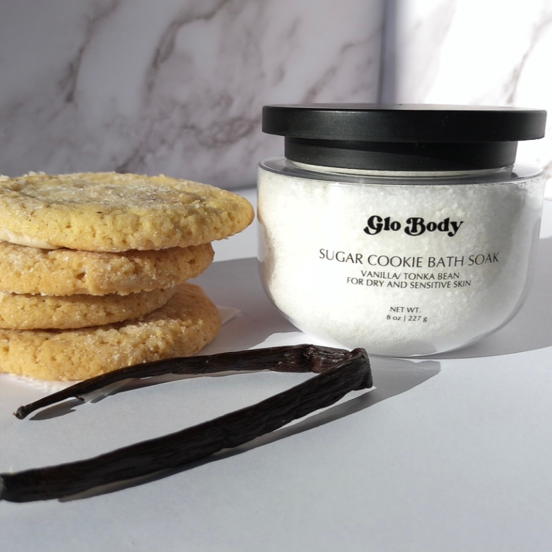 Sugar Cookie -Vanilla and Tonka Bean Bath Soak with Epsom and Dead Sea Salt